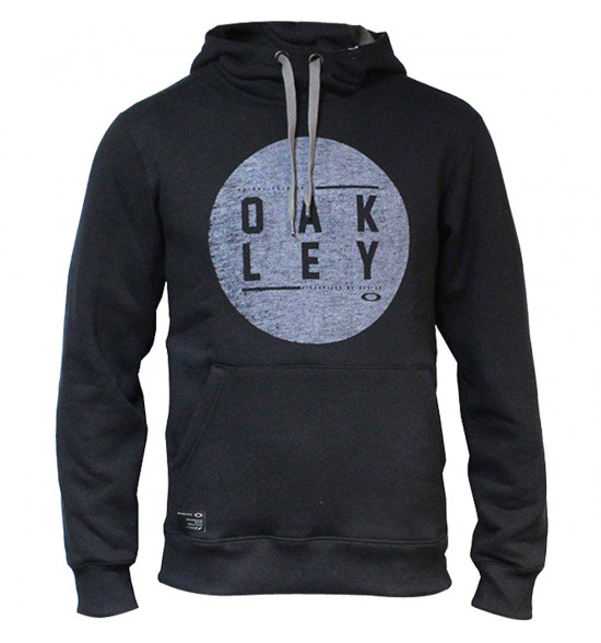 Moletom Oakley Inc Graphic Pulover Fleece Preta PROMOÇAO