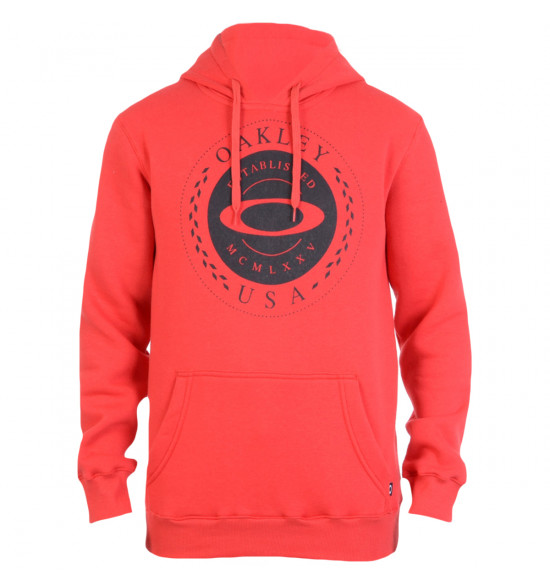 Moletom Oakley Pullover Fleece Vermelho