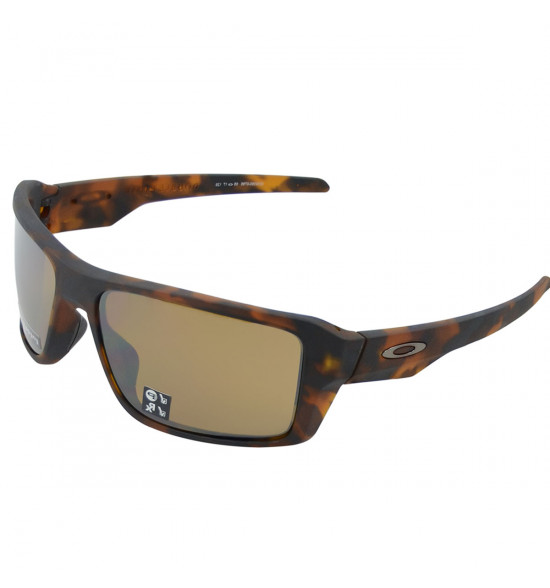 Óculos Oakley Double Edge Matte Tortoise / Lente Prizm Tungsten Polarizado