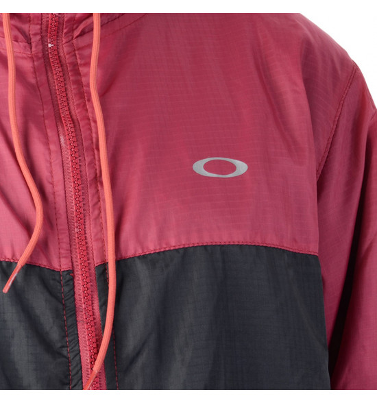 Jaqueta Oakley Windbreaker Blocked One Brand Vinho Com Preto - 2