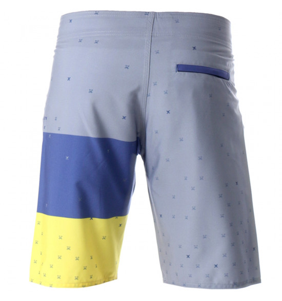 Bermuda Água Oakley Skull Cinza com Amarelo - 2