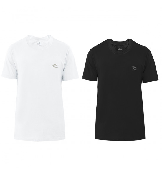 Kit 2 Camisetas Rip Curl Black & White