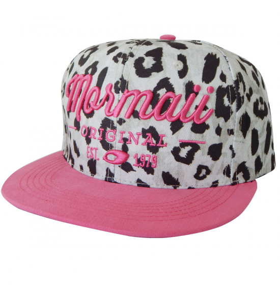 Boné Mormaii Snapback Animal Print Pink e Preto