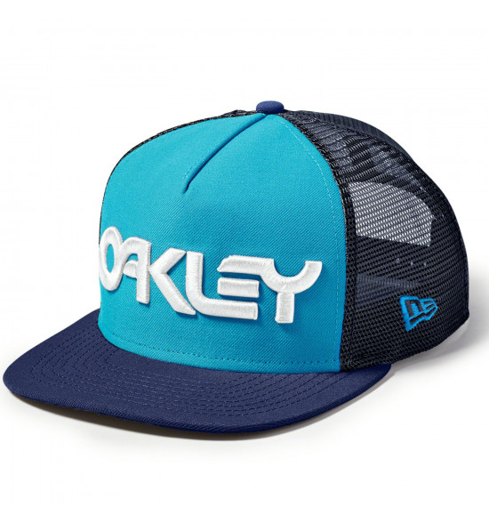 Boné Oakley Factory Pilot Trucker Azul Bebe