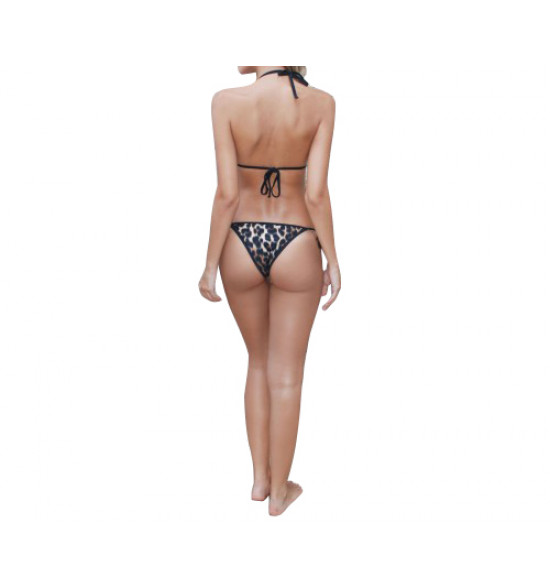 Biquíni La Bamba Triângulo Oncinha Com Borda Transparente - 3