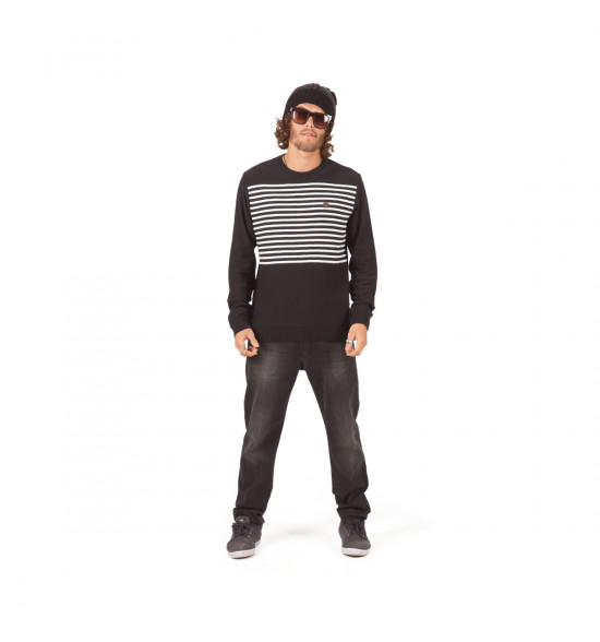 Suéter Mormaii Preto Listrado - 3