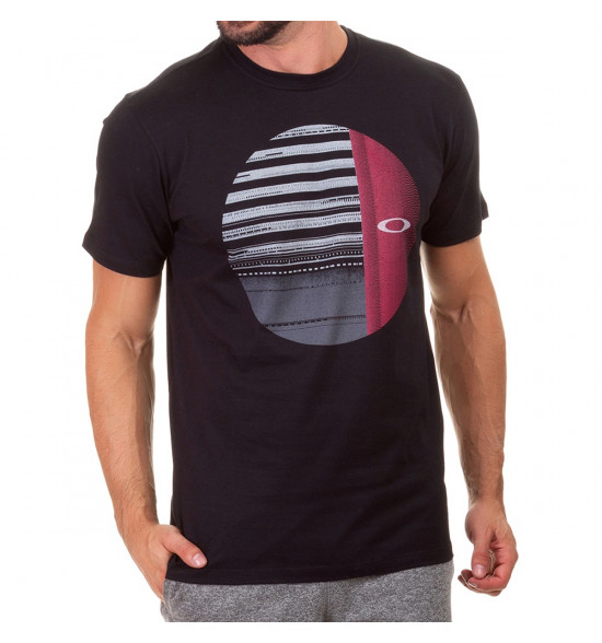 Camiseta Oakley Disrupted Ellipse Tee Preto - 3