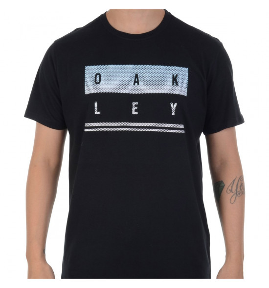 Camiseta Oakley Geometrica Stack Tee Preto - 3