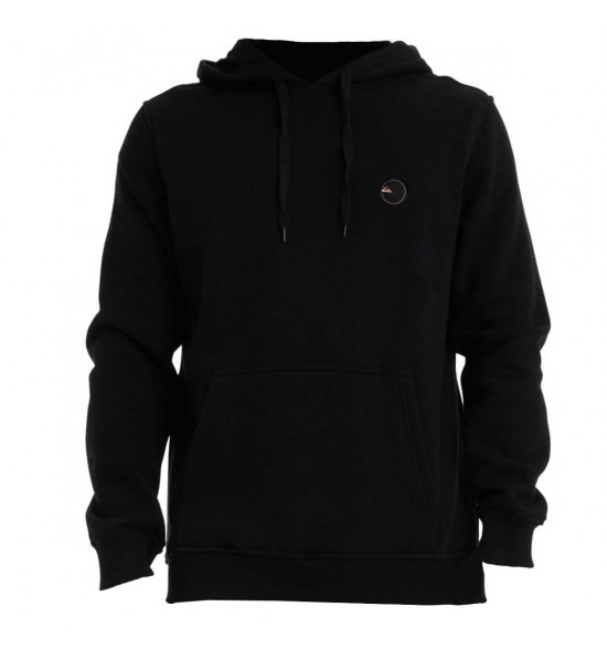 Moletom Quiksilver Canguru Basic Preto