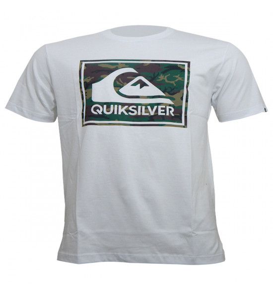 Camiseta Quiksilver Camo Architexture Branca