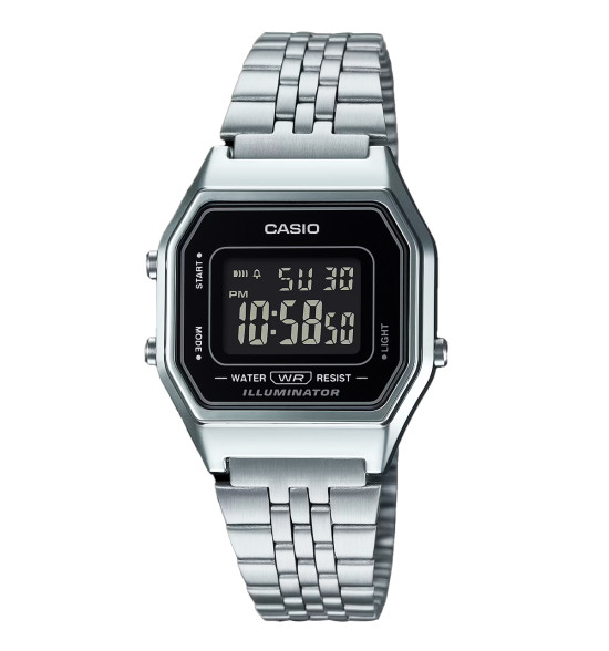 Relógio Casio Vintage LA680WA-1BDF-SC Prateado