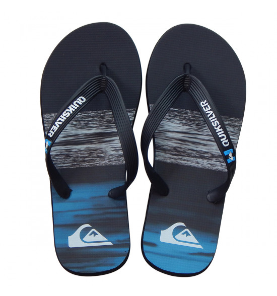 Chinelo Quiksilver Molokai Panel Preto
