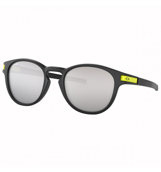 Óculos Oakley Latch Valentino Rossi Signature Series Matte Black/Lente Chrome Iridium