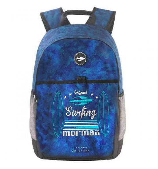 Mochila Mormaii Surfing Too Azul Com Cinza