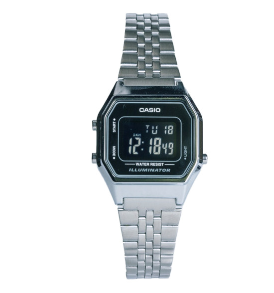 Relógio Casio Vintage LA680WA-1BDF-SC Prateado - 2