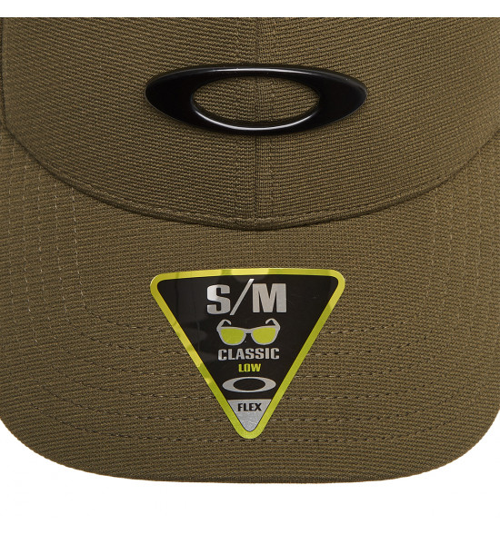 Boné Oakley Tincan New Dark Brush Verde com Logo Preto - 2