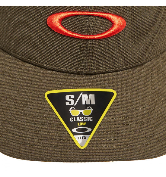 Boné Oakley Tincan Remix New Dark Brush Verde com Logo Laranja - 2