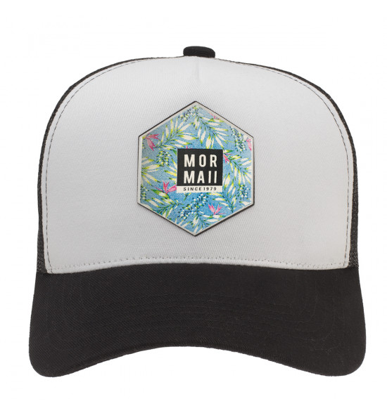 Boné Mormaii Snap-Back Full Print Preto Logo Azul - 2