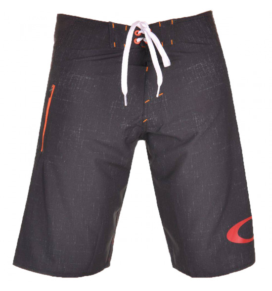 Bermuda Água Oakley Highest Camo Preto com Vermelho