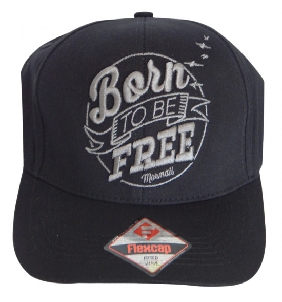 Boné Mormaii Flex Cap Born to Be Free Preto - 2