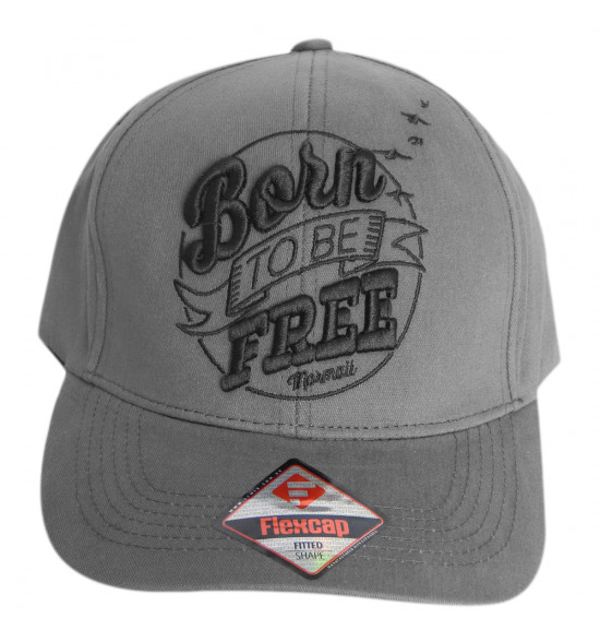 Boné Mormaii Flex Cap Born to Be Free Cinza - 2