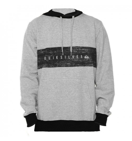 moletom quiksilver cinza