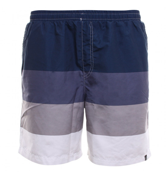 Shorts Água com Cordão Alma de Praia Listras Azuis