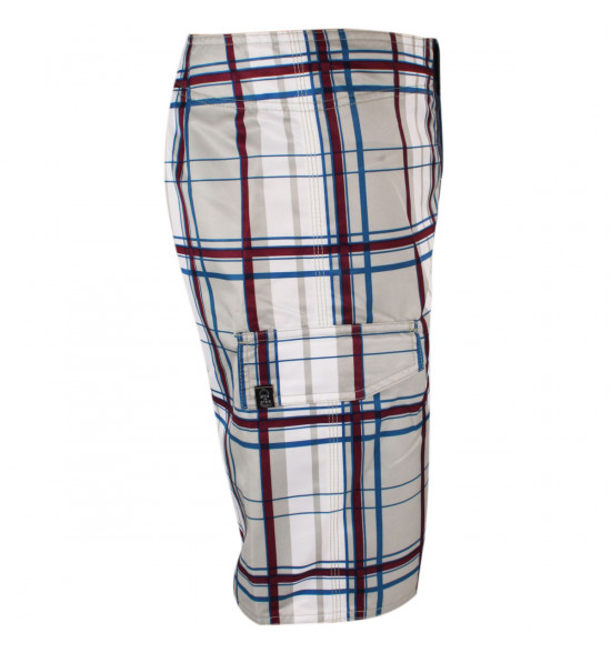 Rx Bermuda Água Alma De Praia  Xadrez Cinza - 2