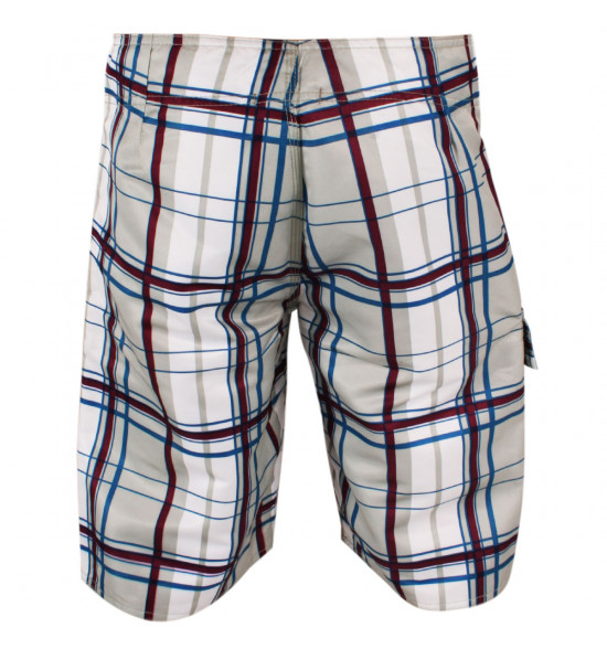 Rx Bermuda Água Alma De Praia  Xadrez Cinza - 3