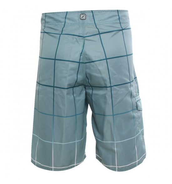 Rx Bermuda Água Alma De Praia Quadriculada Verde - 2