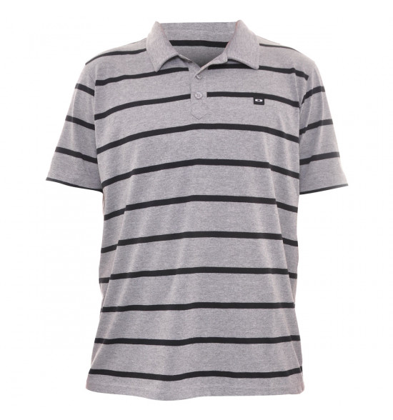 Camisa Polo Oakley Listrada Cinza LIQUIDAÇÃO VERÃO