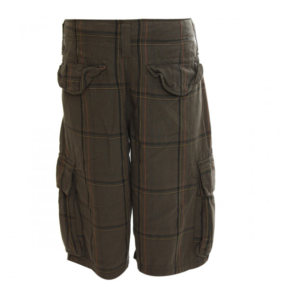 Rx Bermuda Walk Alma De Praia Xadrez Verde Oliva - 2