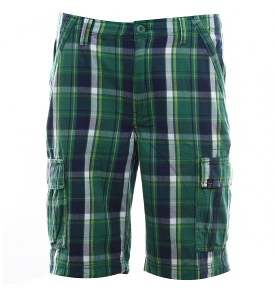 Rx Bermuda Walk Cargo Alma De Praia Xadrez Green