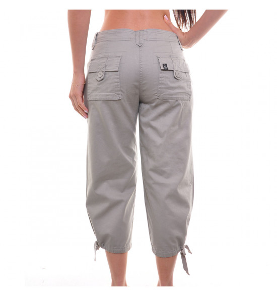 Sx Calça Capri Alma De Praia Ajuste Perna Khaki PROMOÇÃO Ultima Peça Tam 36 - 2