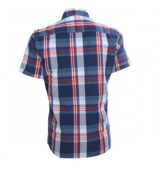 Rx Camisa Alma De Praia Summer Style Azul Com Vermelho LIQUIDAÇÃO VERÃO - 2