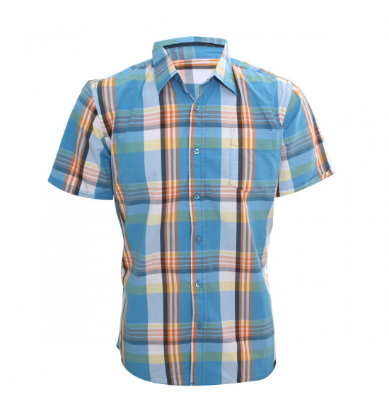 Rx Camisa Alma De Praia Summer Style Azul Com Laranja