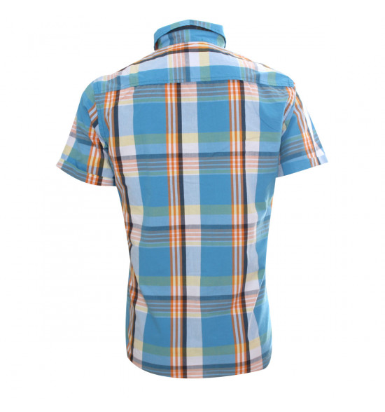 Rx Camisa Alma De Praia Summer Style Azul Com Laranja - 2