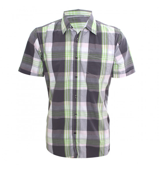 Rx Camisa Alma De Praia Summer Style Cinza Com Verde PROMOÇAO VERAO COM ESTILO