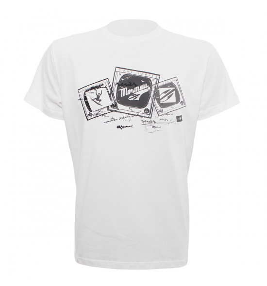 Camiseta Mormaii Surftv Branco LIQUIDAÇÃO