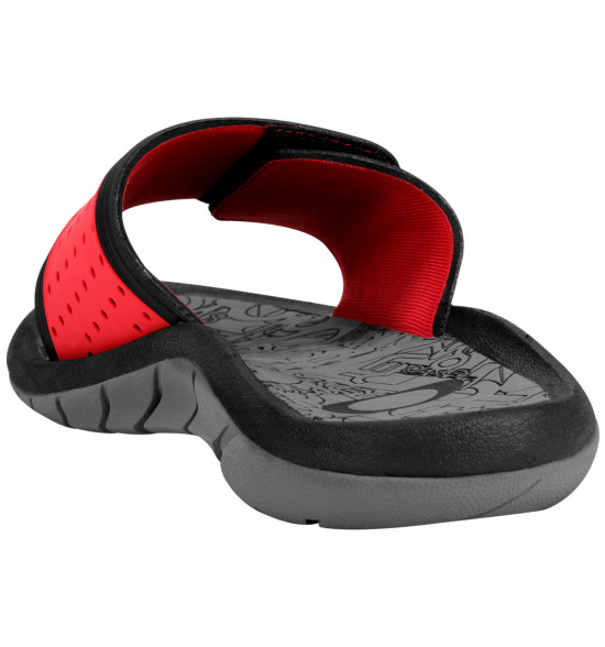 Chinelo Oakley Super Coil Slide Preto Com Vermelho - 3