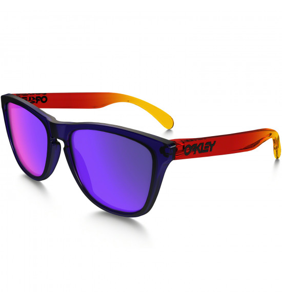 Óculos Oakley Frogskins Surf Collection Purple Red/Lente Red Positive Iridium