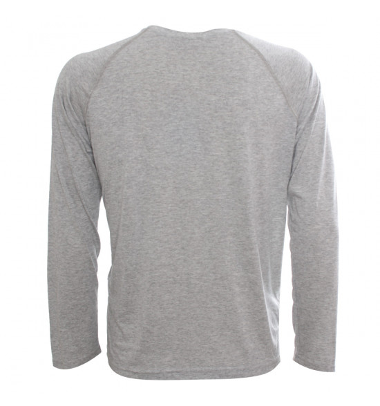 Rx Camiseta Alma De Praia Manga Longa Raglan Mescla PROMOÇAO - 2