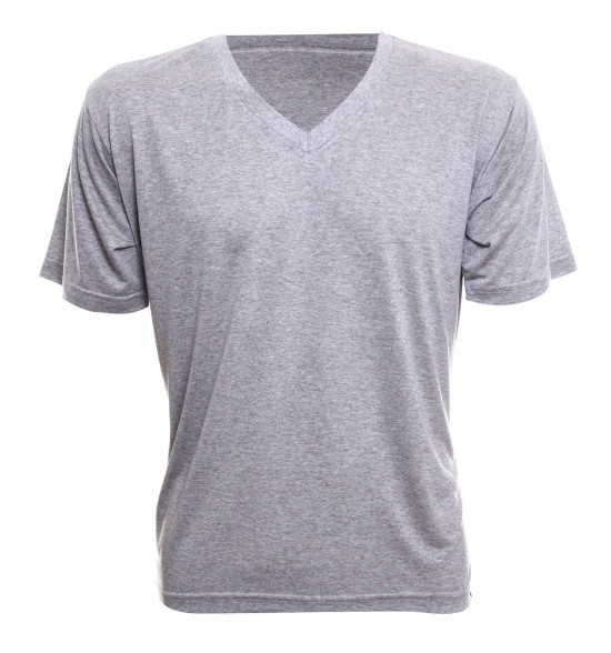 Rx Camiseta Alma de Praia Gola V Mescla