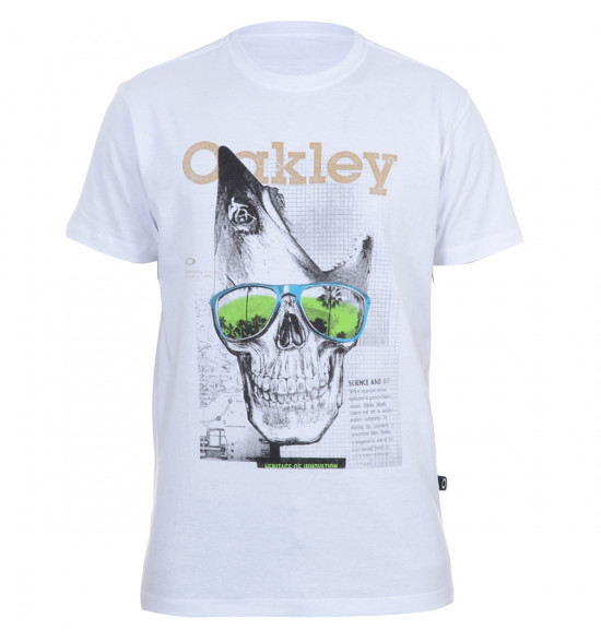 Camiseta Oakley  Jawhead Shirt Branca
