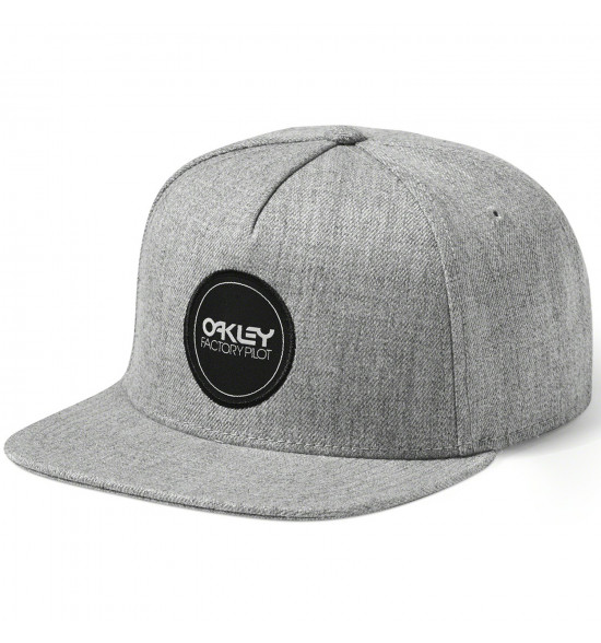 Boné Oakley Factory Pilot Novelty Snapback Cinza