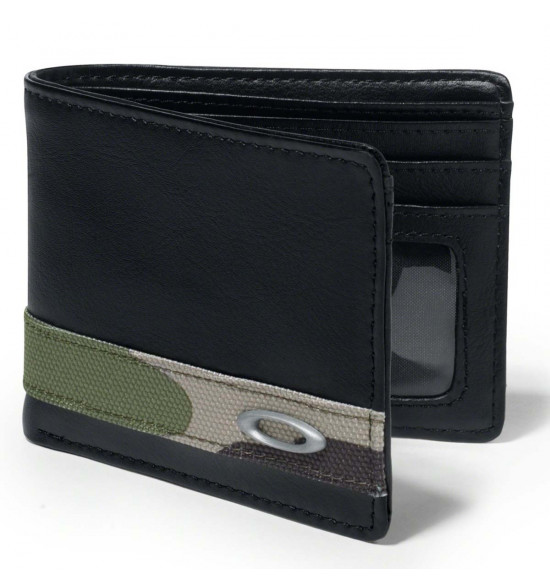 Carteira Oakley Dry Goods Camuflada Leather Wallet