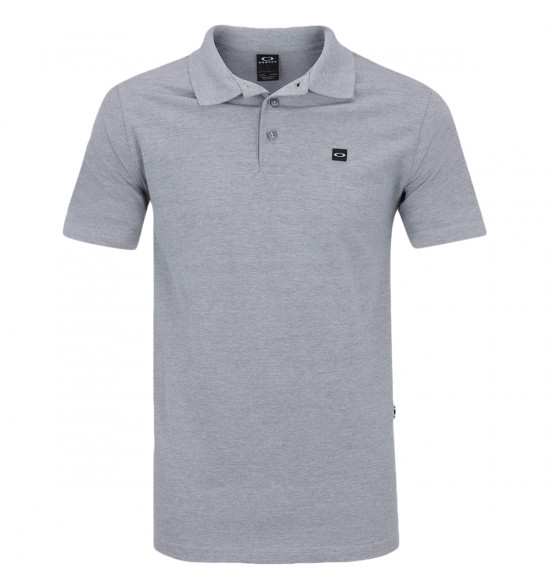 Camisa Polo Oakley Essential Patch Cinza
