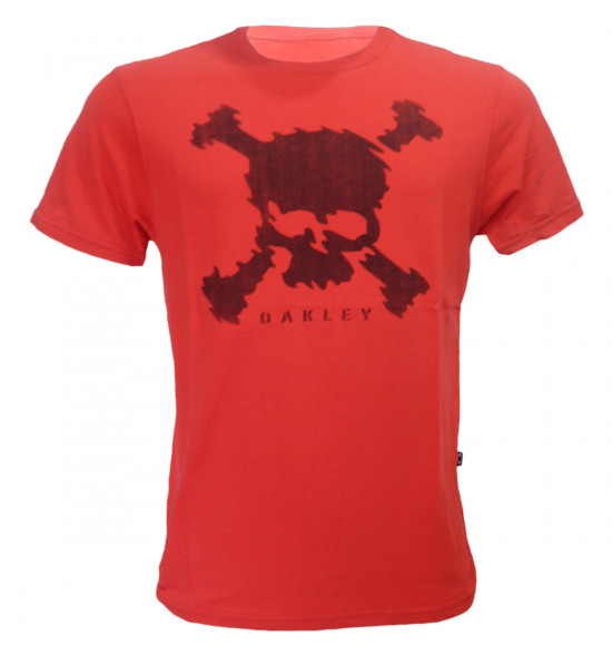 Camiseta Oakley Premium Skull Vermelho ref 455703-465