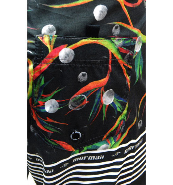 Bermuda Água Mormaii Swamp Preto - 3