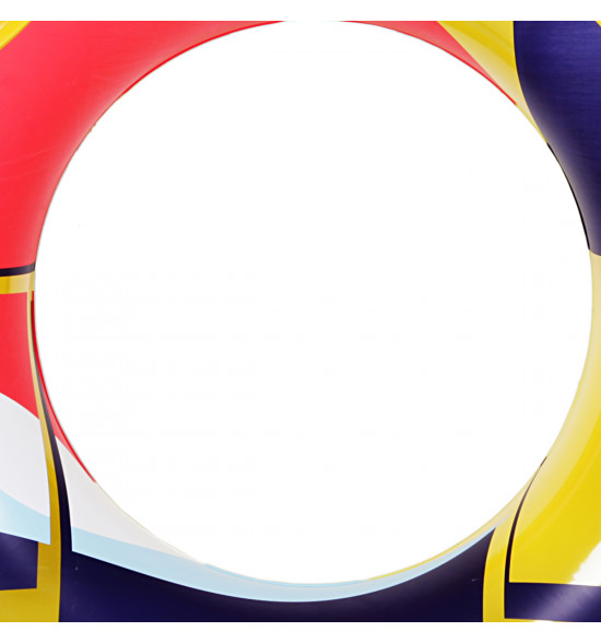 Praia Boia Inflável Mormaii Redonda com Alça Quadriculados - 5